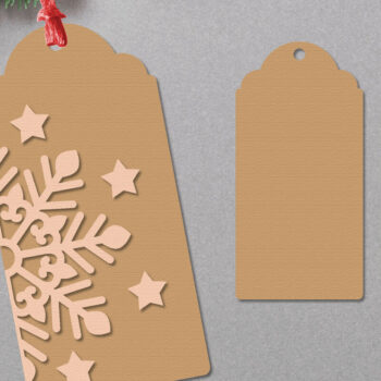 Intra απο ξύλο plywood 3mm-4mm πάχος Χριστουγεννιάτικο δώρο ετικέτας κοπής με λέιζερ Δίασταση 30x20 cm INTRAFABR-109899969 - Image 3