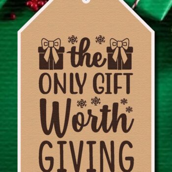 Intra απο ξύλο plywood 3mm-4mm πάχος Χριστουγεννιάτικο δώρο ετικέτας Δίασταση 5x10 cm INTRAFABR-41478895 - Image 2