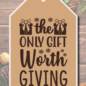 Intra απο ξύλο plywood 3mm-4mm πάχος Χριστουγεννιάτικο δώρο ετικέτας Δίασταση 5x10 cm INTRAFABR-41478895 - Image 3