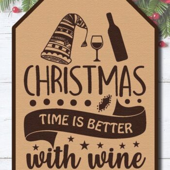 Intra απο ξύλο plywood 3mm-4mm πάχος Χριστουγεννιάτικο δώρο ετικέτας Δίασταση 5x10 cm INTRAFABR-41477858 - Image 3