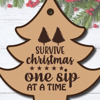 Intra απο ξύλο plywood 3mm-4mm πάχος Χριστουγεννιάτικο δώρο ετικέτας Δίασταση 5x10 cm INTRAFABR-41479346 - Image 1