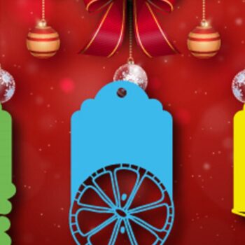 Intra απο ξύλο plywood 3mm-4mm πάχος Χριστουγεννιάτικο δώρο ετικέτας Δίασταση 15x15 cm INTRAFABR-43116143 - Image 2