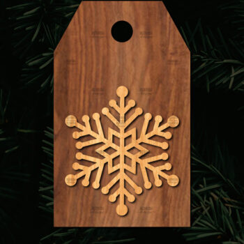 Intra απο ξύλο plywood 3mm-4mm πάχος Χριστουγεννιάτικο δώρο ετικέτας Δίασταση 15x15 cm INTRAFABR-113221008 - Image 1