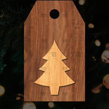 Intra απο ξύλο plywood 3mm-4mm πάχος Χριστουγεννιάτικο δώρο ετικέτας Δίασταση 15x15 cm INTRAFABR-113221073 - Image 1