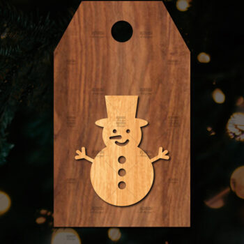 Intra απο ξύλο plywood 3mm-4mm πάχος Χριστουγεννιάτικο δώρο ετικέτας Δίασταση 15x15 cm INTRAFABR-113221138 - Image 1