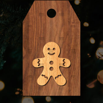 Intra απο ξύλο plywood 3mm-4mm πάχος Χριστουγεννιάτικο δώρο ετικέτας Δίασταση 15x15 cm INTRAFABR-113221194 - Image 1