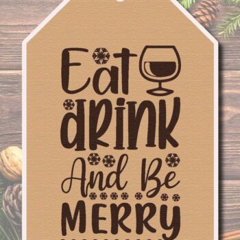 Intra απο ξύλο plywood 3mm-4mm πάχος Χριστουγεννιάτικο δώρο ετικέτας Δίασταση 5x10 cm INTRAFABR-41477916 - Image 2