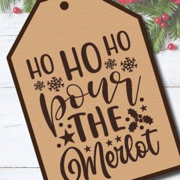 Intra απο ξύλο plywood 3mm-4mm πάχος Χριστουγεννιάτικο δώρο ετικέτας Δίασταση 5x10 cm INTRAFABR-41478041 - Image 3