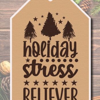 Intra απο ξύλο plywood 3mm-4mm πάχος Χριστουγεννιάτικο δώρο ετικέτας Δίασταση 5x10 cm INTRAFABR-41478117 - Image 2