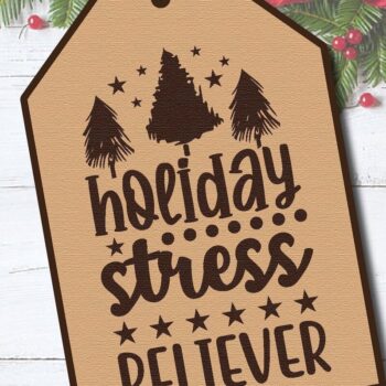 Intra απο ξύλο plywood 3mm-4mm πάχος Χριστουγεννιάτικο δώρο ετικέτας Δίασταση 5x10 cm INTRAFABR-41478117 - Image 3