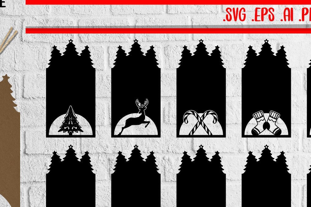 Intra απο ξύλο plywood 3mm-4mm πάχος ετικετών δώρου Χριστουγέννων 4 - Eps Δίασταση 2x5 cm INTRAFABR-43579376