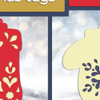 Intra απο ξύλο plywood 3mm-4mm πάχος Χριστουγεννιάτικο δώρο Ετικέτες Πολυεπίπεδη στολίδι Δίασταση 8x8 cm INTRAFABR-111676855 - Image 1