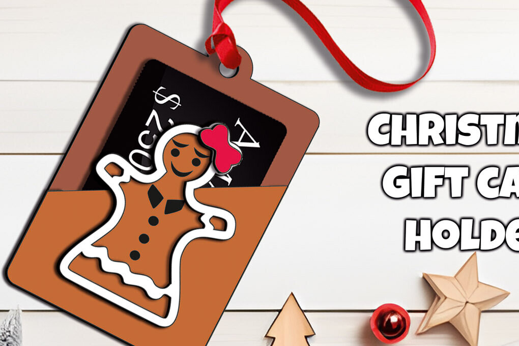 Intra απο ξύλο plywood 3mm-4mm πάχος Θήκη δώρου Χριστουγεννιάτικου Ginger Woman Δίασταση 15x15 cm INTRAFABR-109059563