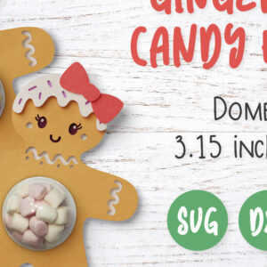 Intra απο ξύλο plywood 3mm-4mm πάχος Χριστουγεννιάτικο με θόλο με καραμέλα μελόψωμο Δίασταση 8x8 cm INTRAFABR-46784548