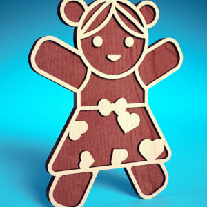 Intra απο ξύλο plywood 3mm-4mm πάχος Χριστουγεννιάτικο Gingerbread Cut  Δίασταση 15x15 cm INTRAFABR-75818262