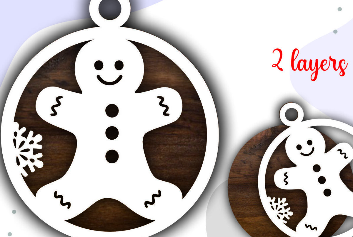 Intra απο ξύλο plywood 3mm-4mm πάχος Christmas Gingerbread Man Δίασταση 8x8 cm INTRAFABR-47067714