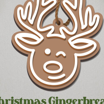 Intra απο ξύλο plywood 3mm-4mm πάχος Χριστουγεννιάτικο μελόψωμο στολίδι  Δίασταση 8x8 cm INTRAFABR-81326229 - Image 1