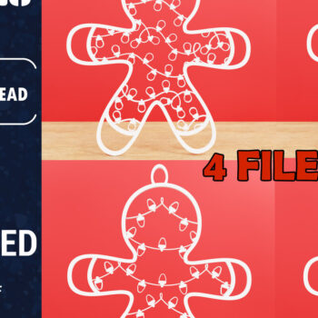 Intra απο ξύλο plywood 3mm-4mm πάχος Χριστουγεννιάτικου Gingerbread PaperCut Δίασταση 1500x1500 cm INTRAFABR-84450162 - Image 1