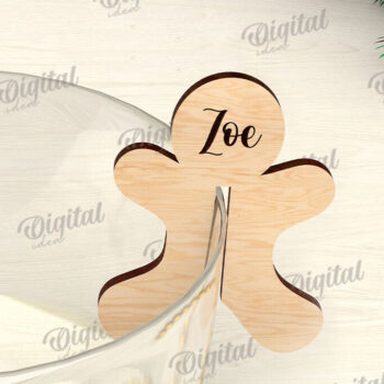 Intra απο ξύλο plywood 3mm-4mm πάχος Χριστουγεννιάτικο γυάλινο ντεκόρ Δέσμη κοπής με λέιζερ Δίασταση 15x15 cm INTRAFABR-109278561 - Image 4