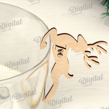 Intra απο ξύλο plywood 3mm-4mm πάχος Χριστουγεννιάτικο γυάλινο ντεκόρ Δέσμη κοπής με λέιζερ Δίασταση 15x15 cm INTRAFABR-109278561 - Image 12