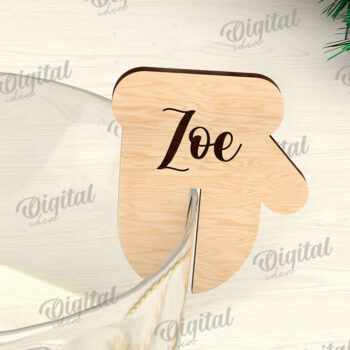 Intra απο ξύλο plywood 3mm-4mm πάχος Χριστουγεννιάτικη διακόσμηση γυαλιού με λέιζερ Δίασταση 15x15 cm INTRAFABR-109276045 - Image 1