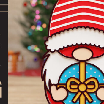 Intra απο ξύλο plywood 3mm-4mm πάχος Christmas Gnome 3D || ΔΕΜΑ || Δίασταση 40x40 cm INTRAFABR-75745478 - Image 5