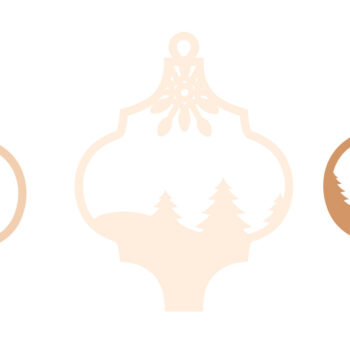 Intra απο ξύλο plywood 3mm-4mm πάχος Χριστουγεννιάτικο Gnome, Διακόσμηση Χριστουγεννιάτικου Δέντρου Δίασταση 3x4 cm INTRAFABR-83393880 - Image 3