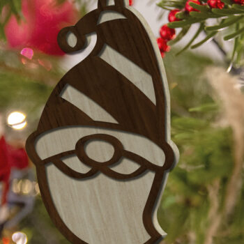 Intra απο ξύλο plywood 3mm-4mm πάχος Χριστουγεννιάτικο ντεκόρ Gnome, πολλαπλών στρώσεων Δίασταση 4x4 cm INTRAFABR-84845269 - Image 1