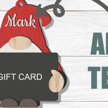 Intra απο ξύλο plywood 3mm-4mm πάχος Χριστουγεννιάτικο Gnome Δωροθήκη  Δίασταση 54x54 cm INTRAFABR-79711010 - Image 2