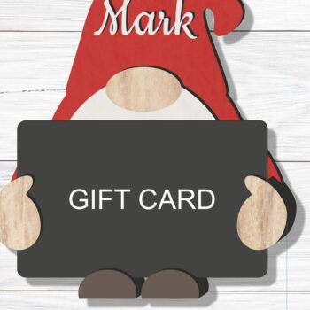 Intra απο ξύλο plywood 3mm-4mm πάχος Χριστουγεννιάτικο Gnome Δωροθήκη  Δίασταση 54x54 cm INTRAFABR-79711010 - Image 4