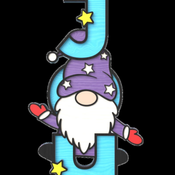 Intra απο ξύλο plywood 3mm-4mm πάχος Χριστουγεννιάτικο Gnome Joy Στολίδι με λέιζερ Δίασταση 8x8 cm INTRAFABR-106529914 - Image 2