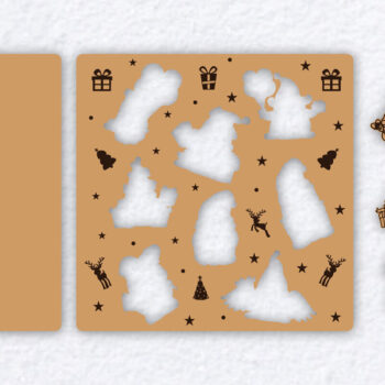 Intra απο ξύλο plywood 3mm-4mm πάχος Christmas Gnome Kids Puzzle Δίασταση 20x30 cm INTRAFABR-81903804 - Image 2