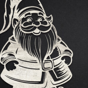 Intra απο ξύλο plywood 3mm-4mm πάχος Χριστουγεννιάτικο Gnome Δίασταση 15x15 cm INTRAFABR-109817531