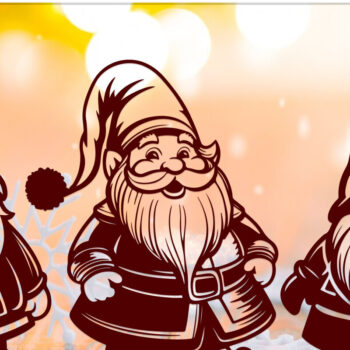 Intra απο ξύλο plywood 3mm-4mm πάχος Χριστουγεννιάτικο Gnome Δίασταση 15x15 cm INTRAFABR-110235183 - Image 2