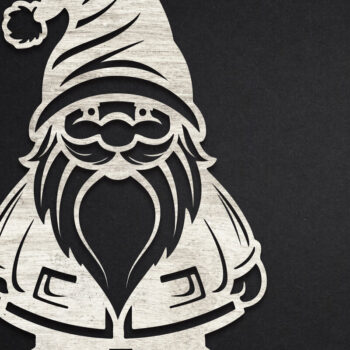 Intra απο ξύλο plywood 3mm-4mm πάχος Χριστουγεννιάτικο Gnome Δίασταση 15x15 cm INTRAFABR-110235183 - Image 4