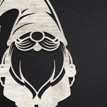 Intra απο ξύλο plywood 3mm-4mm πάχος Χριστουγεννιάτικο Gnome Δίασταση 15x15 cm INTRAFABR-110235183 - Image 8