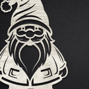 Intra απο ξύλο plywood 3mm-4mm πάχος Χριστουγεννιάτικο Gnome Δίασταση 15x15 cm INTRAFABR-109817510