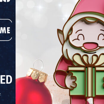 Intra απο ξύλο plywood 3mm-4mm πάχος Χριστουγεννιάτικο Gnome πολυστρωματικό χαρτί κοπής Δίασταση 1200x1200 cm INTRAFABR-70859999 - Image 1