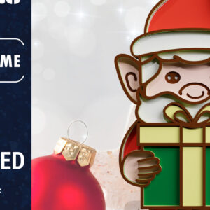 Intra απο ξύλο plywood 3mm-4mm πάχος Χριστουγεννιάτικο Gnome πολυστρωματικό χαρτί κοπής Δίασταση 1200x1200 cm INTRAFABR-70860006