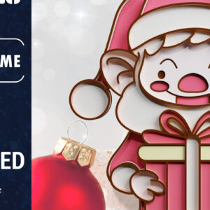 Intra απο ξύλο plywood 3mm-4mm πάχος Χριστουγεννιάτικο Gnome πολυστρωματικό χαρτί κοπής Δίασταση 1200x1200 cm INTRAFABR-70860012