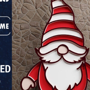 Intra απο ξύλο plywood 3mm-4mm πάχος Χριστουγεννιάτικο Gnome πολυστρωματικό χαρτί κοπής Δίασταση 1200x1200 cm INTRAFABR-73249867