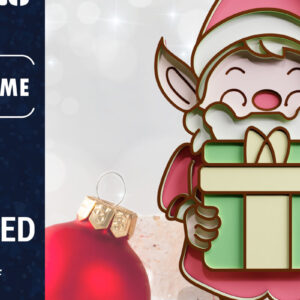 Intra απο ξύλο plywood 3mm-4mm πάχος Χριστουγεννιάτικο Gnome πολυστρωματικό χαρτί κοπής Δίασταση 1200x1200 cm INTRAFABR-70859996