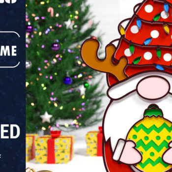 Intra απο ξύλο plywood 3mm-4mm πάχος Χριστουγεννιάτικο Gnome Multilayered PaperCut Δίασταση 1500x1500 cm INTRAFABR-75652783 - Image 1