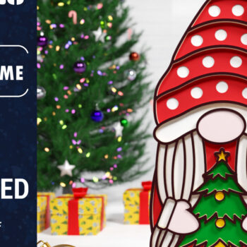 Intra απο ξύλο plywood 3mm-4mm πάχος Christmas Gnome Multilayered PaperCut Bu Δίασταση 1500x1500 cm INTRAFABR-75511662 - Image 4