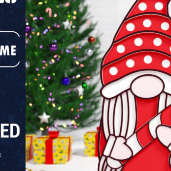 Intra απο ξύλο plywood 3mm-4mm πάχος Christmas Gnome Multilayered PaperCut Bu Δίασταση 1500x1500 cm INTRAFABR-75511662 - Image 6