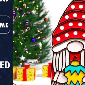 Intra απο ξύλο plywood 3mm-4mm πάχος Christmas Gnome Multilayered PaperCut Bu Δίασταση 1500x1500 cm INTRAFABR-75348168 - Image 6