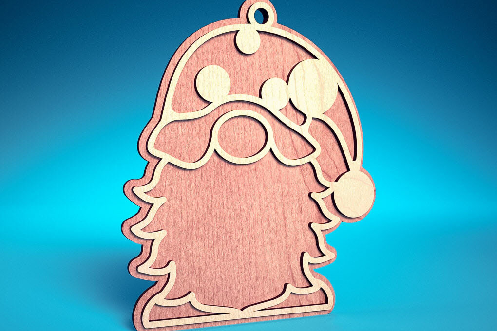 Intra απο ξύλο plywood 3mm-4mm πάχος Κόψιμο με λέιζερ Χριστουγεννιάτικη διακοσμητική κάρτα Δίασταση 8x8 cm INTRAFABR-75820591