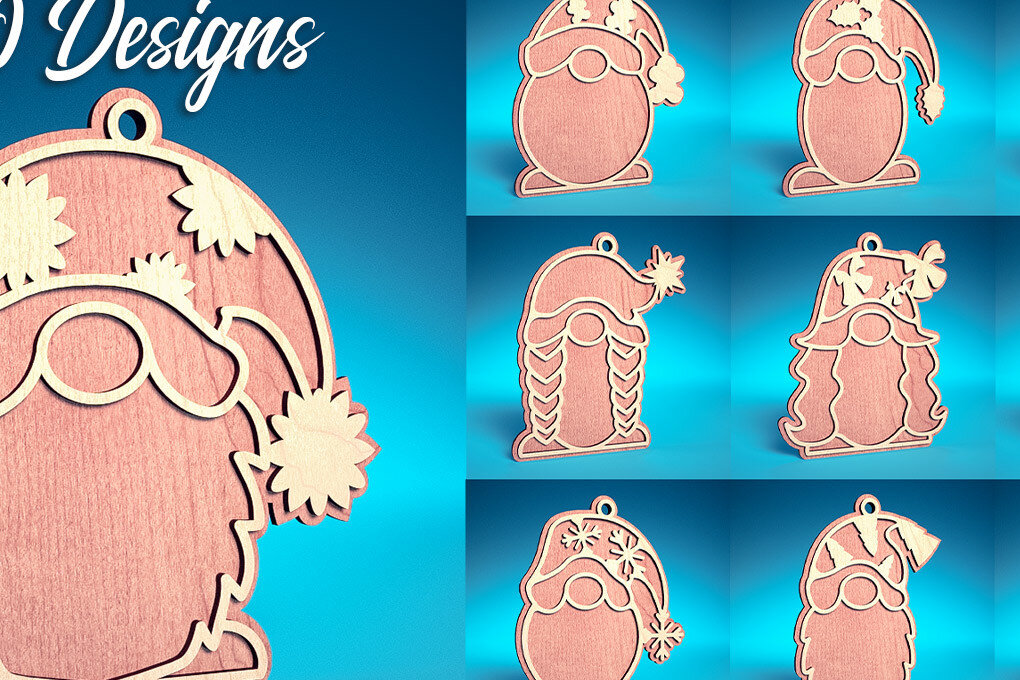 Intra απο ξύλο plywood 3mm-4mm πάχος Κόψιμο με λέιζερ Χριστουγεννιάτικη διακοσμητική κάρτα Δίασταση 8x8 cm INTRAFABR-75820323