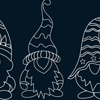 Intra απο ξύλο plywood 3mm-4mm πάχος Christmas Gnome Δίασταση 15x15 cm INTRAFABR-40857183 - Image 1