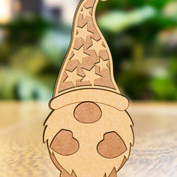 Intra απο ξύλο plywood 3mm-4mm πάχος Χριστουγεννιάτικο στοιχειό με βάση Δίασταση 3x3 cm INTRAFABR-119508071 - Image 3